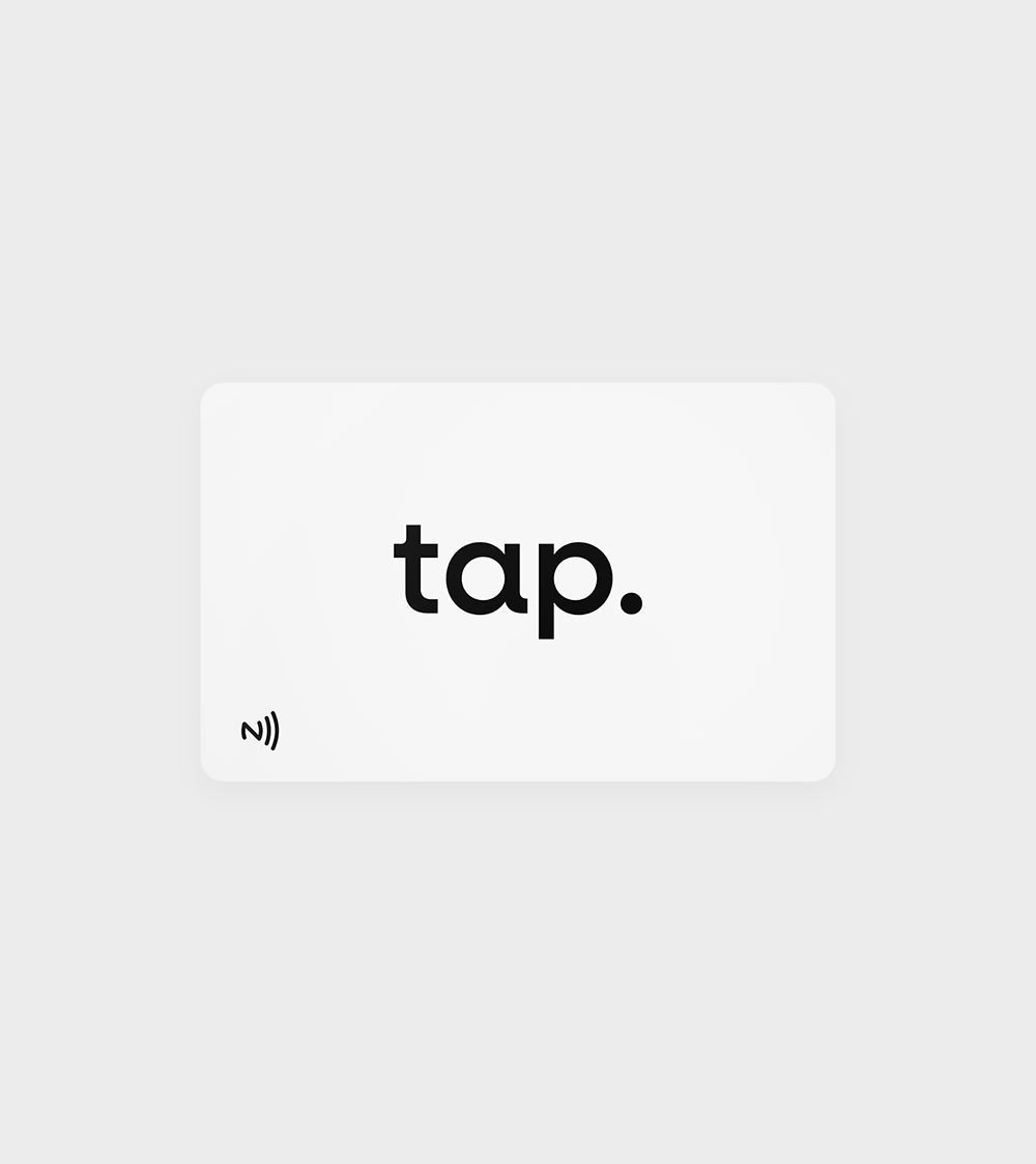 Tap Out Card Tap NFC Business Card - Share Everything With A Tap - White – NFC Egypt